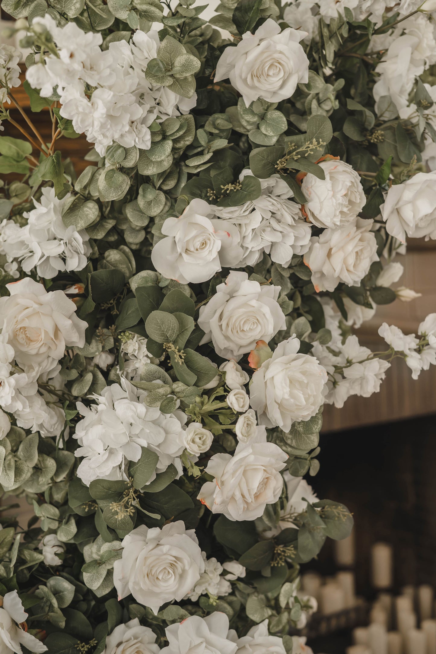 Nicole Floral Pillars