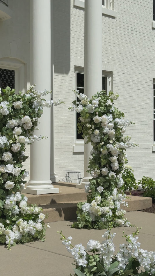 Nicole Floral Pillars